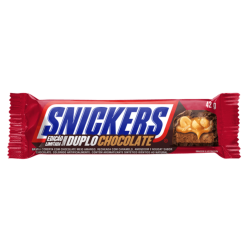 Chocolate Barra Recheada Snickers Duplo 