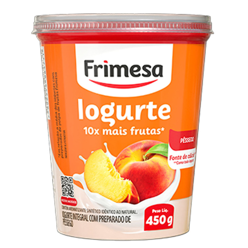 Iogurte Frimesa Pote 450gr Pessego