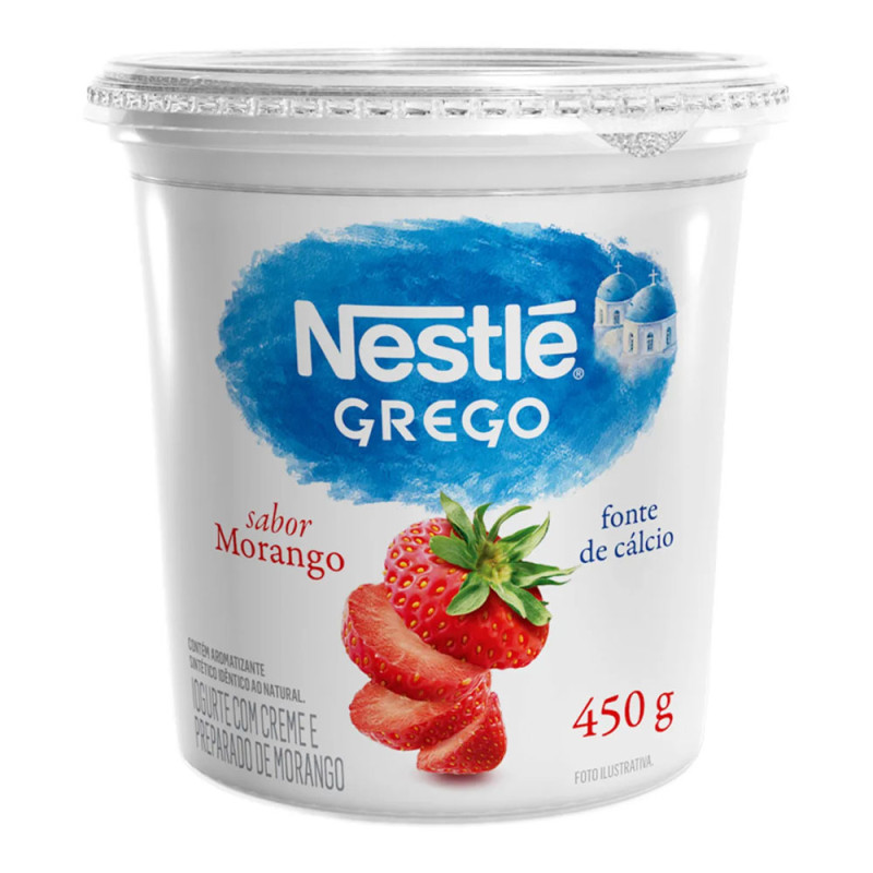 Iogurte Grego Nestle 450gr Morango