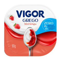 Iogurte Grego Vigor Zero 100gr Morango
