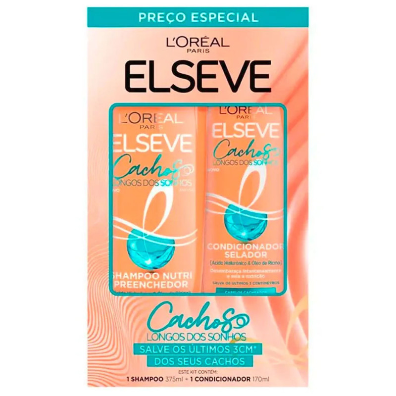 Kit Elseve Shampoo 375ml+Condicionador 1