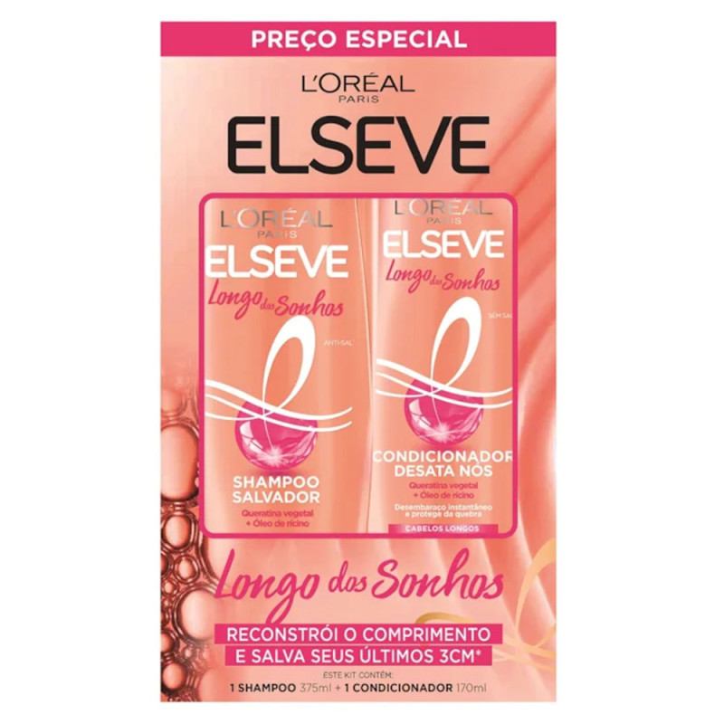 Kit Elseve Shampoo 375ml+Condicionador 1