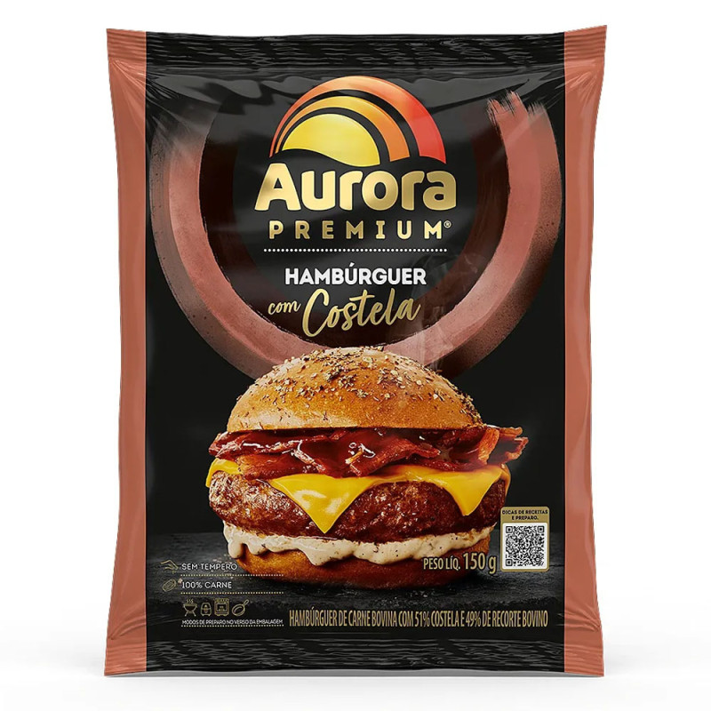 Hamburguer Aurora Premium 150gr Costela