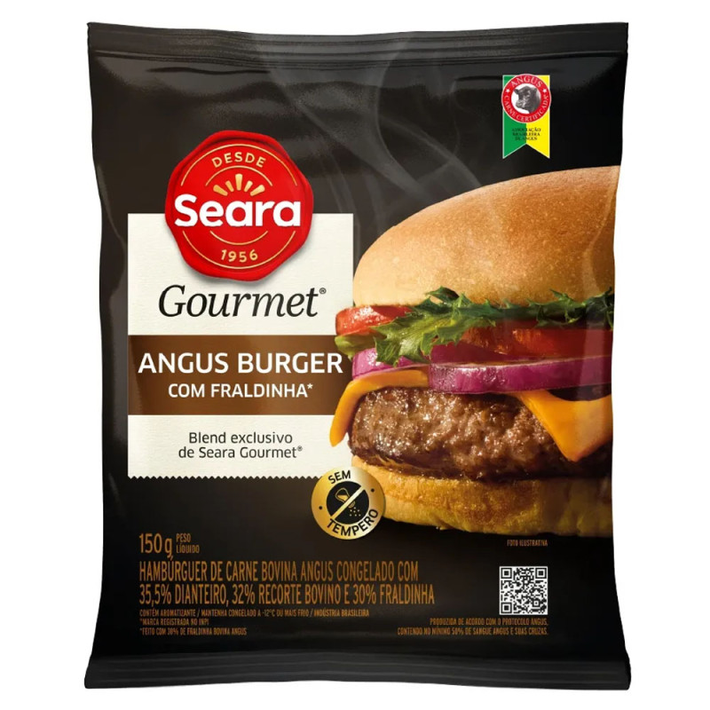 Hamburguer Seara Gourmet 150gr Fraldinha