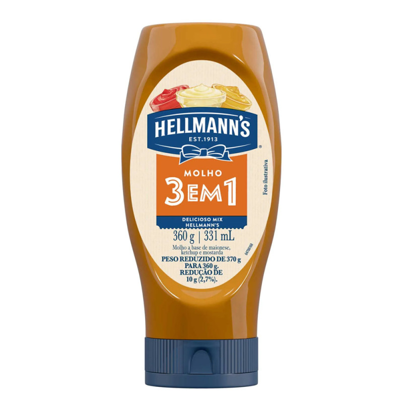Molho Hellmans 3em1 360gr
