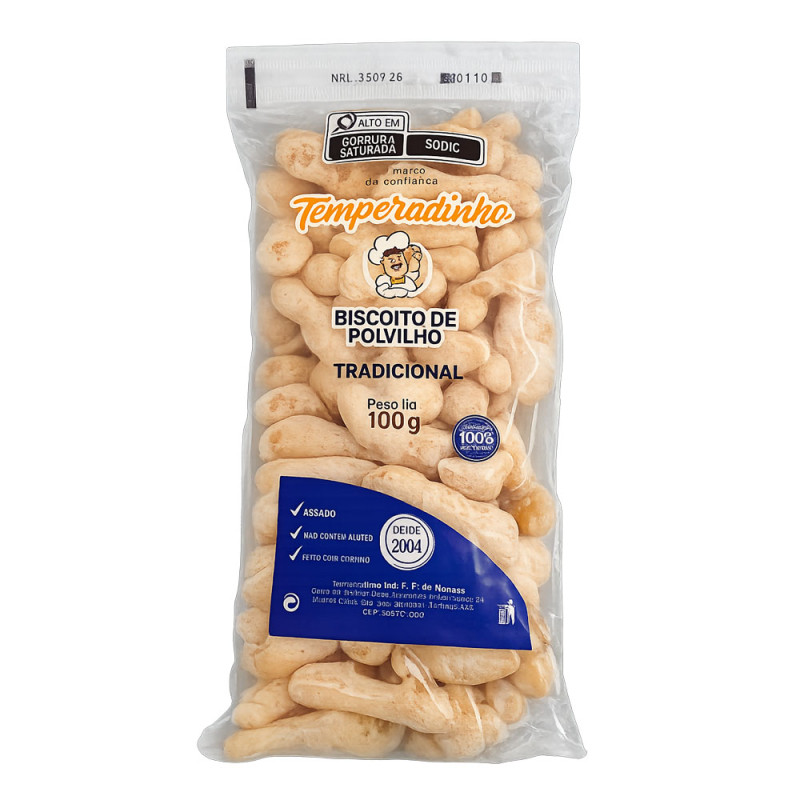 Biscoito Polvilho Temperadinho 100gr Tra