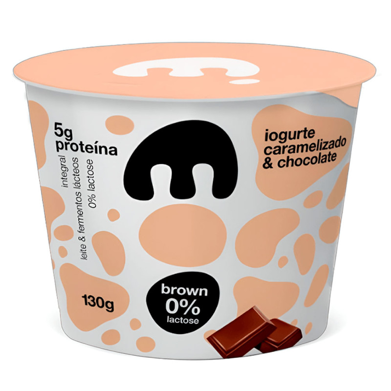 Iogurte Brown 0%Lactose Moo 130gr Carame