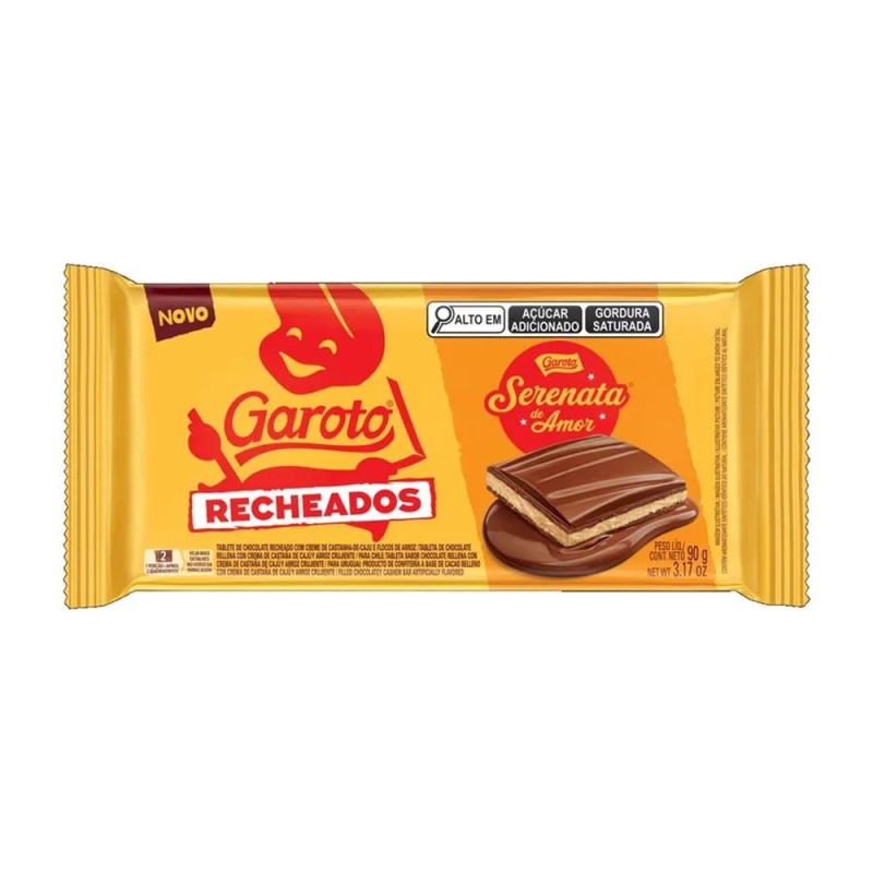 Chocolate Garoto Recheados 90gr Serenata
