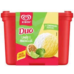Sorvete Kibon Duo 1,5Lt Limão/Maracujá