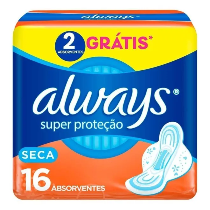 Absorvente Always Super Proteção Com Aba