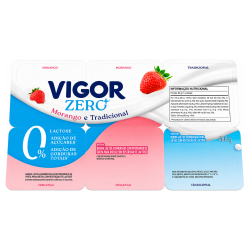 Bebida Láctea Vigor Polpa Zero Morango T