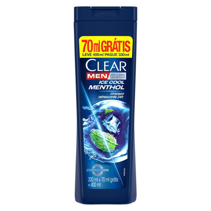 Shampoo Clear Men Ice Cool Menthol 400ml