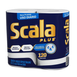 Toalha Pap Scala Plus Com 2UN 120 Folhas